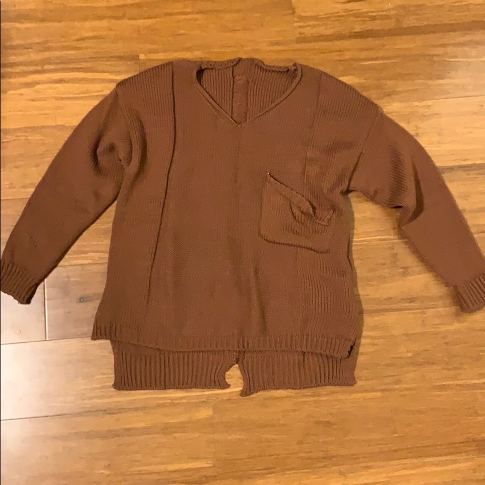Distressed sweater